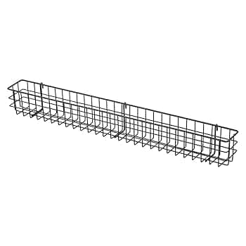 Amazon.co.jp: ネット用薄型網カゴ ブラック 幅84×奥行9×高さ